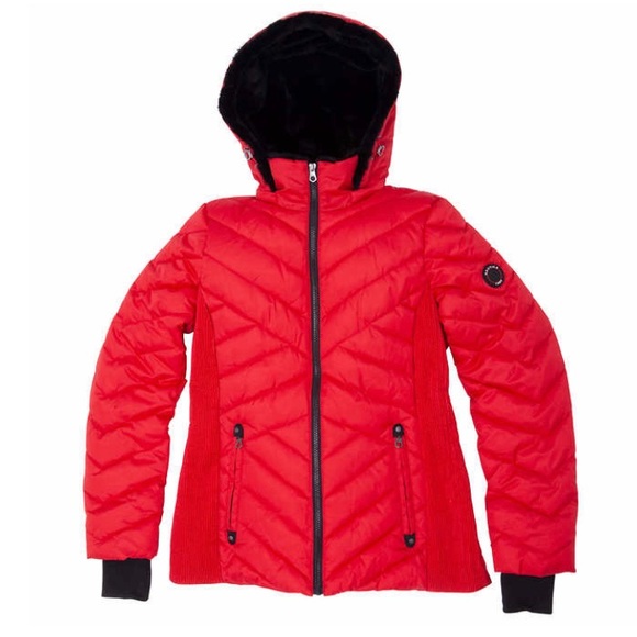 Nautica Jackets & Coats Nautica Ladies Hooded Puffer Jacket Red